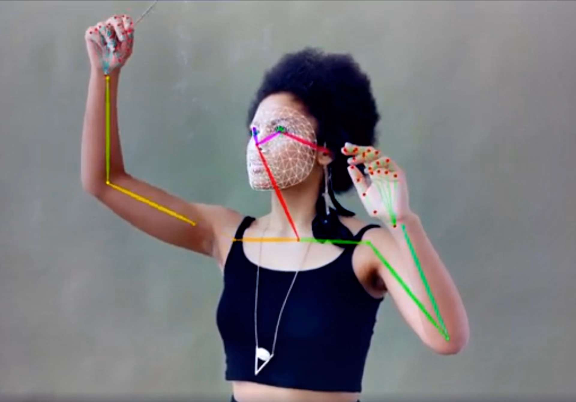 Computer vision and gesture analysis example